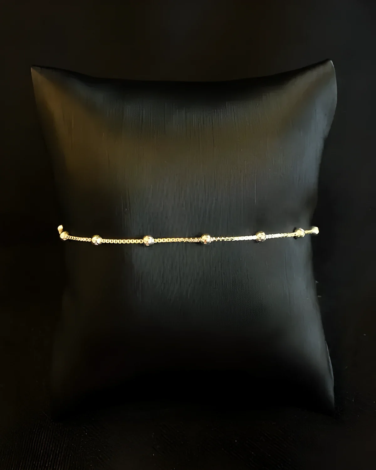 Pulseira veneziana com bolinha prata