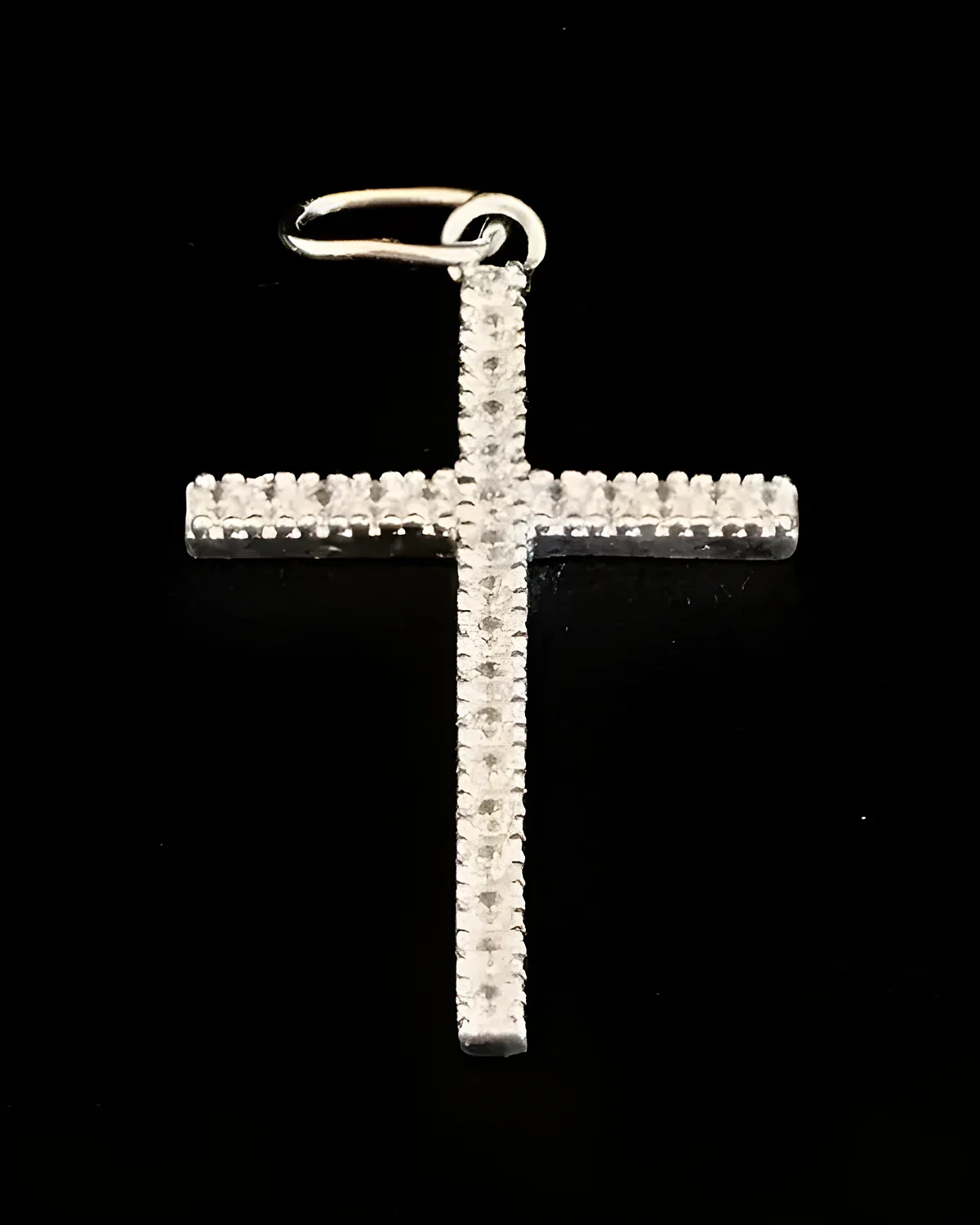 Pingente cruz cravejada 2,5 cm