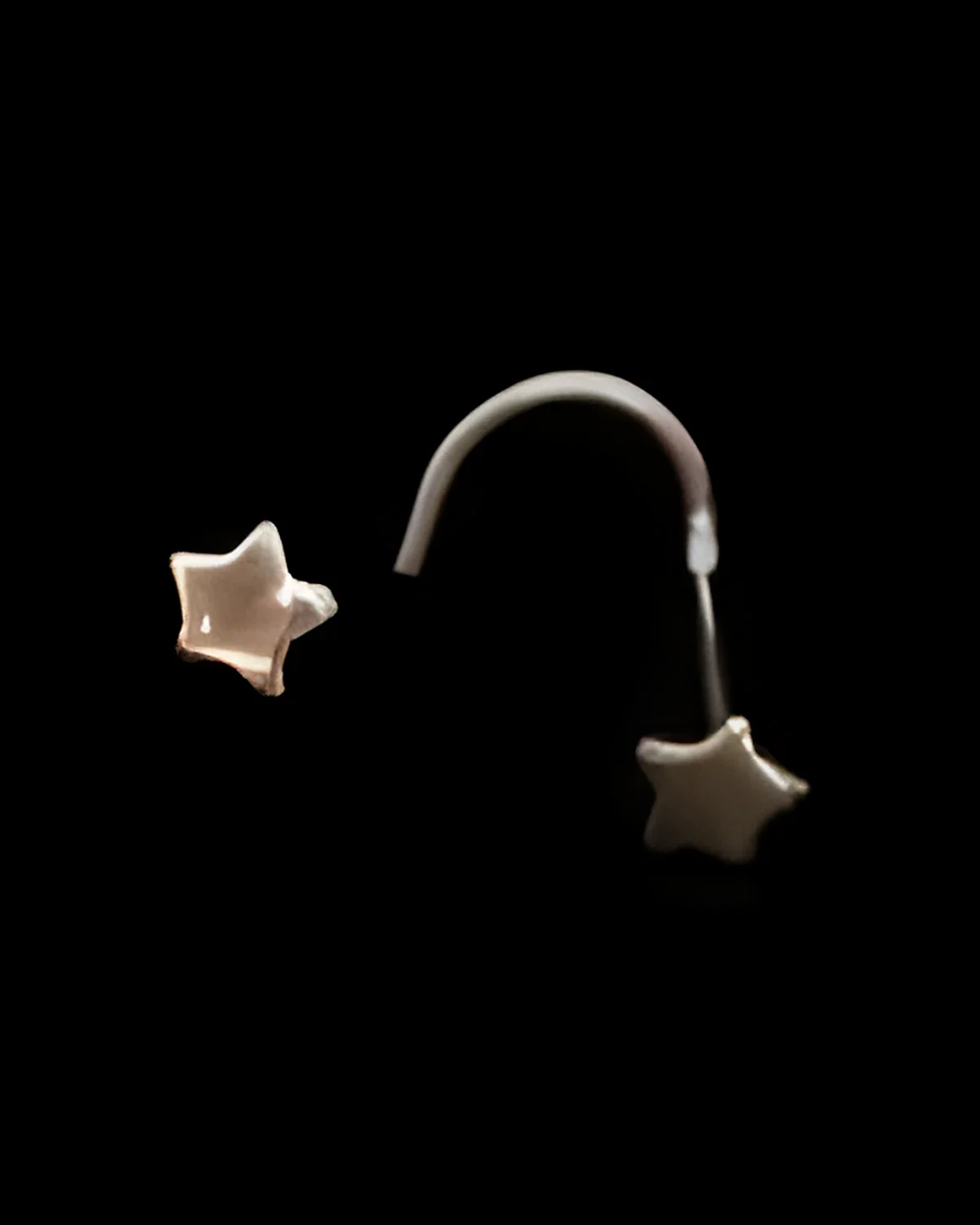 Piercing nariz estrela prata