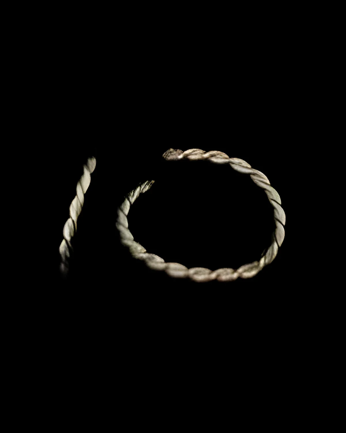 Piercing argola torcida 6 mm, 8 mm prata
