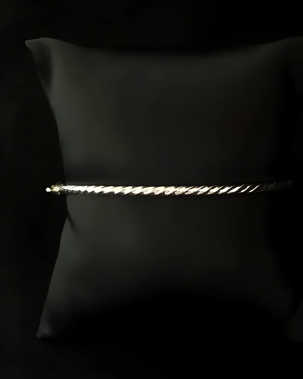 Bracelete fio torcido prata