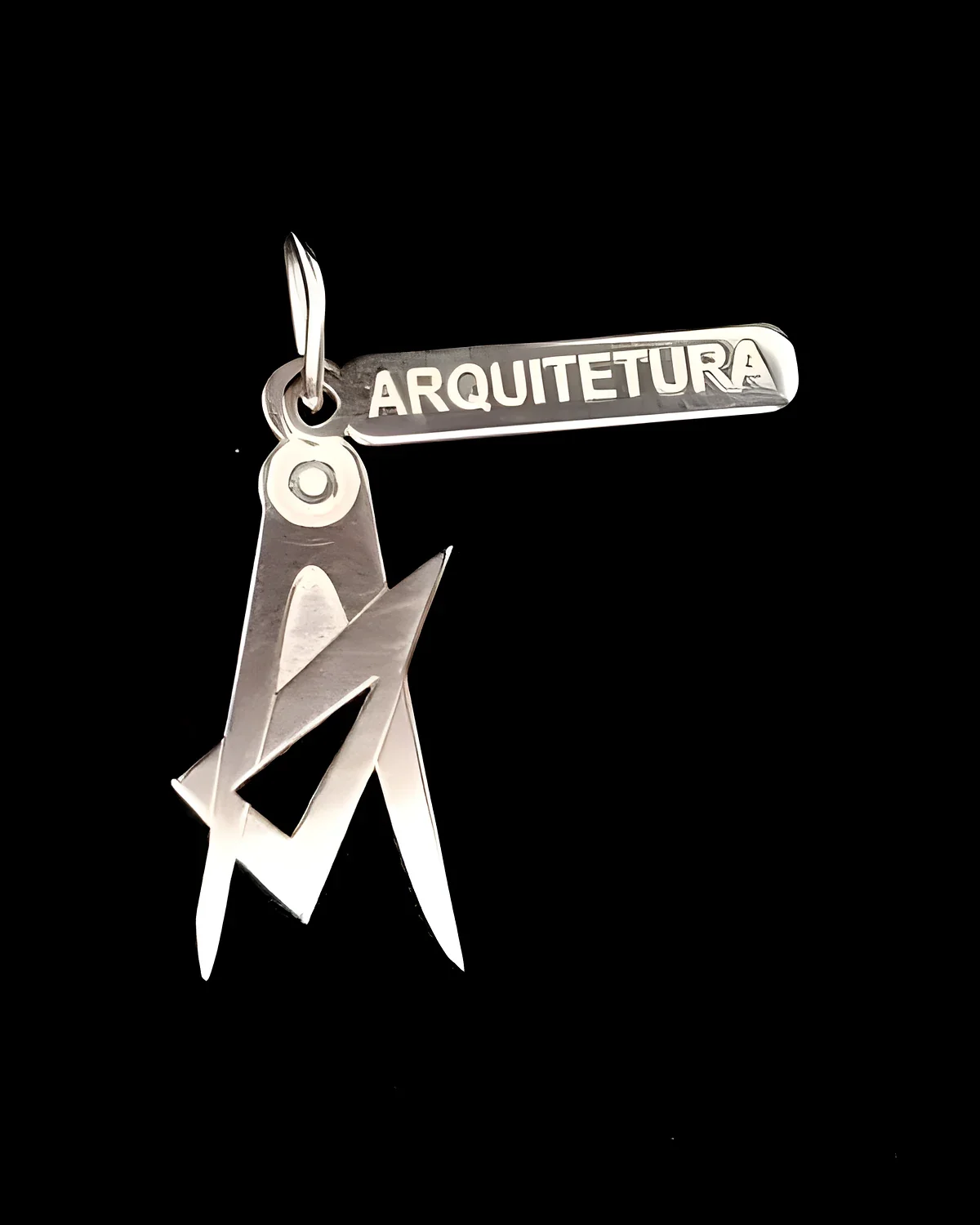 Pingente profissões arquitetura prata
