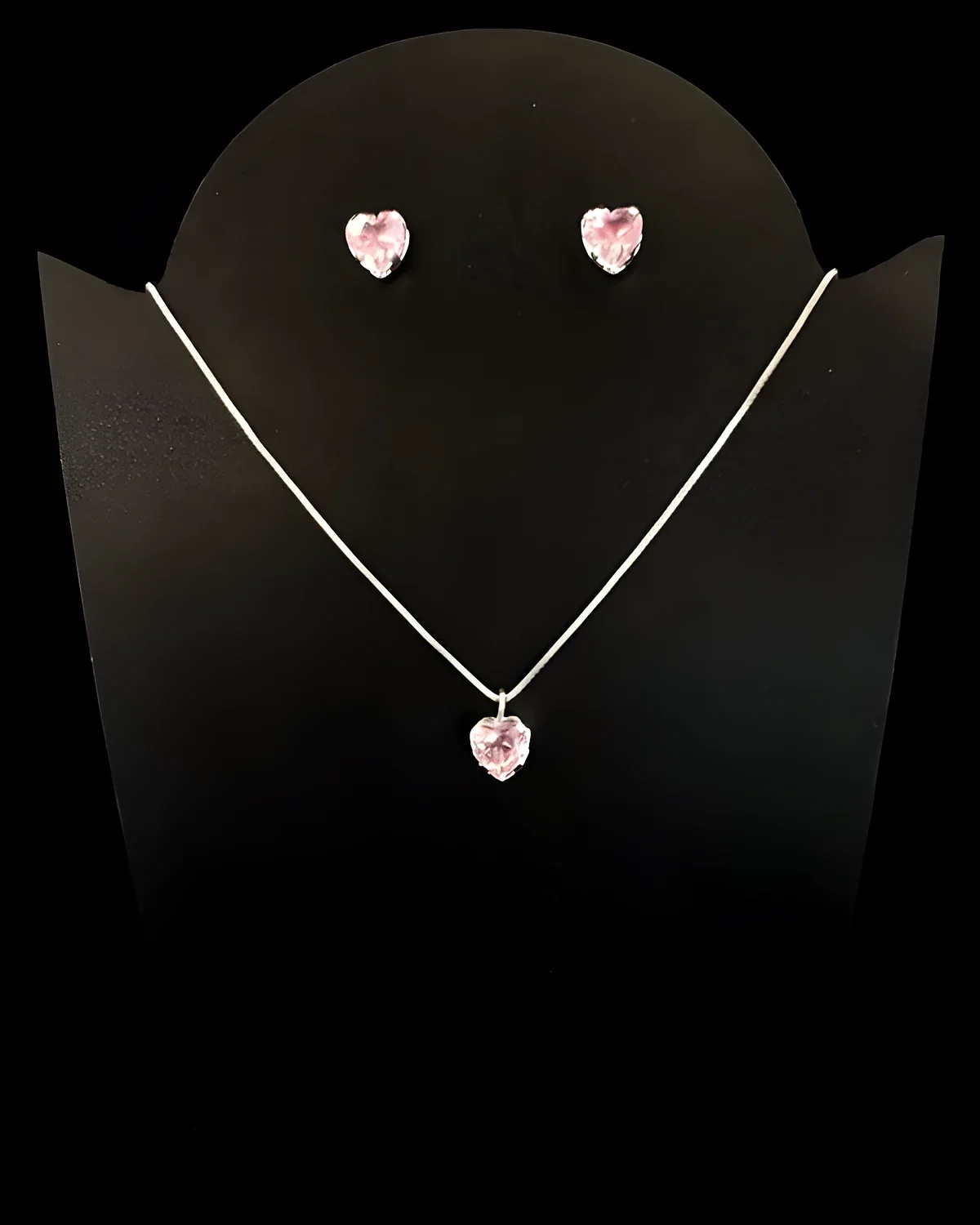 Conjunto coração zircônia pequeno