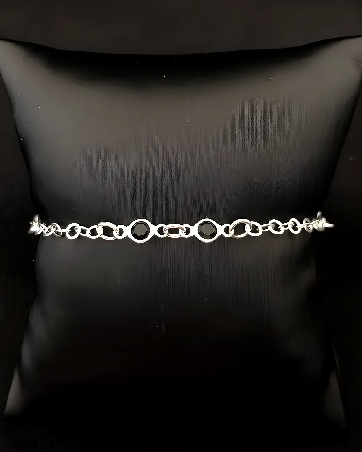 Pulseira elos com 4 zircônia 2 / 2