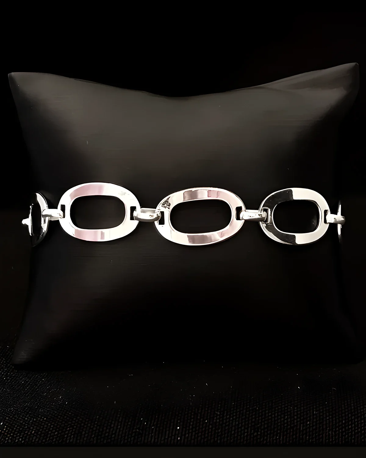 Pulseira elos ovais vazados