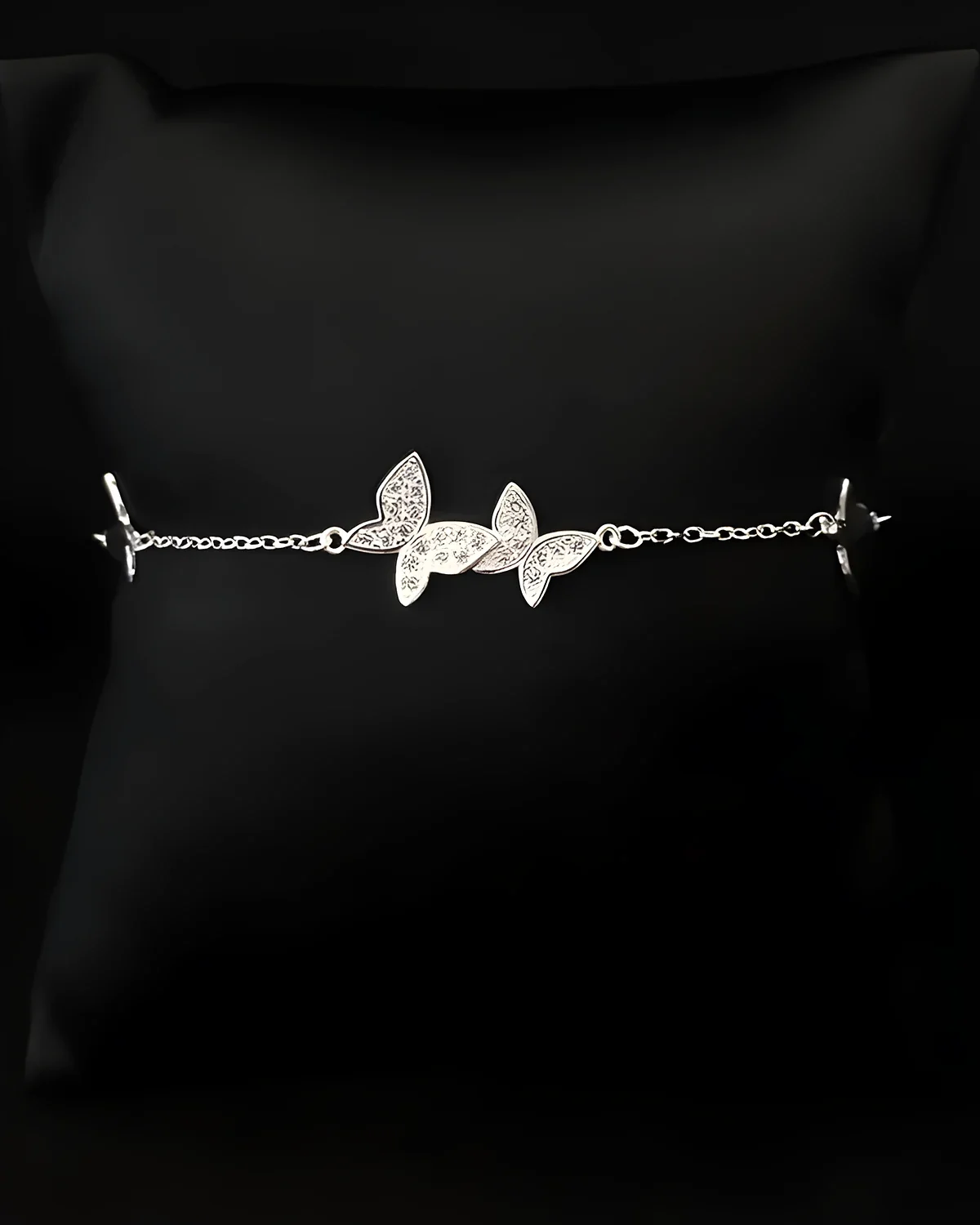 Pulseira borboletas cravejadas