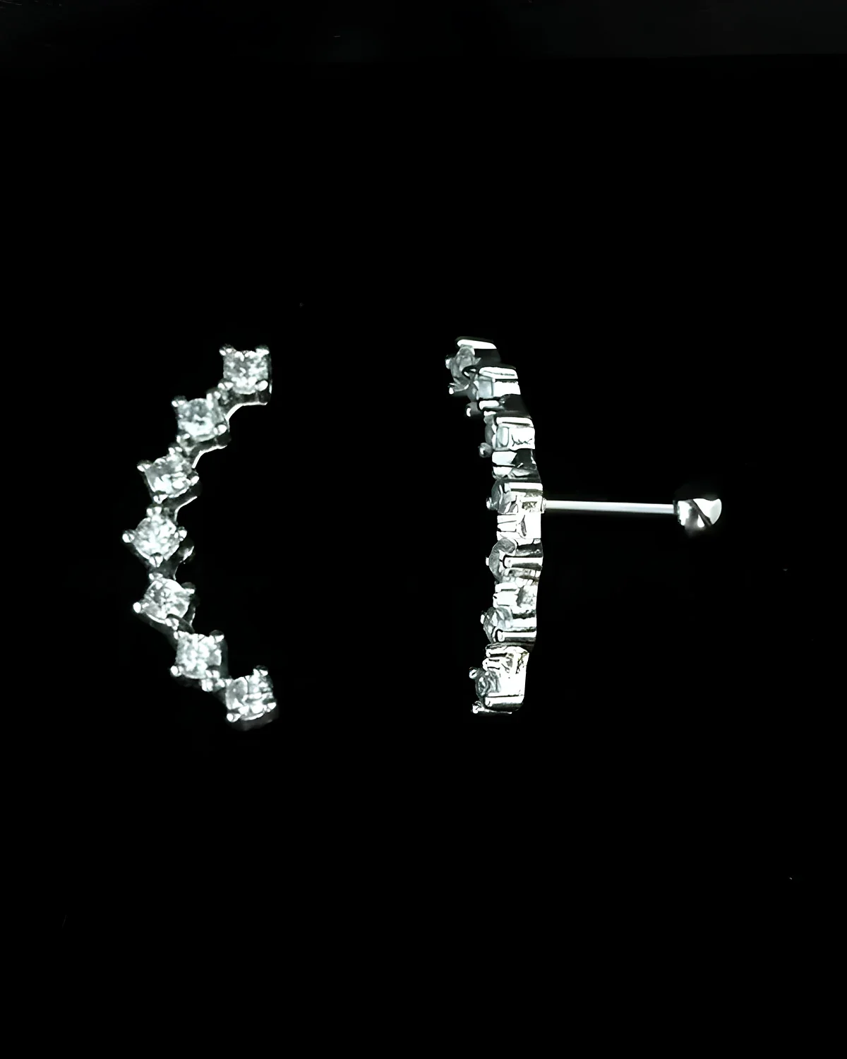 Piercing cometa pontos de luz
