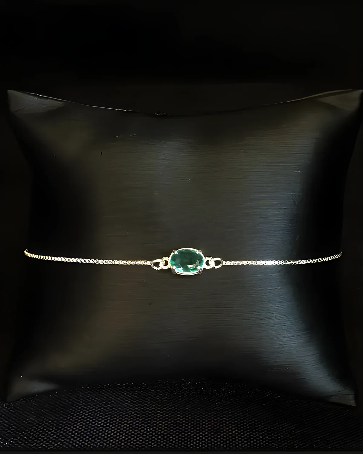 Pulseira veneziana com pedra oval