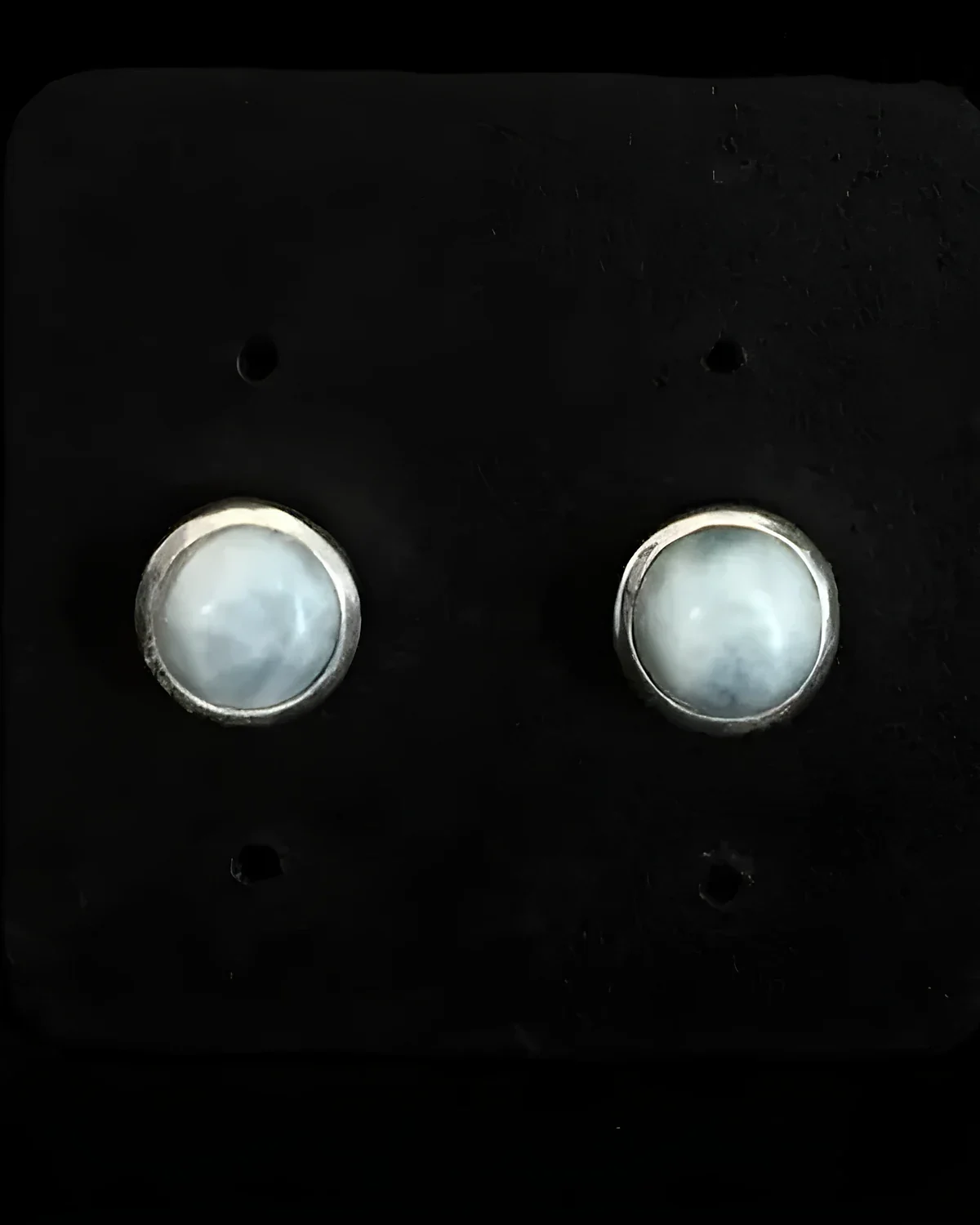Brinco larimar aro liso