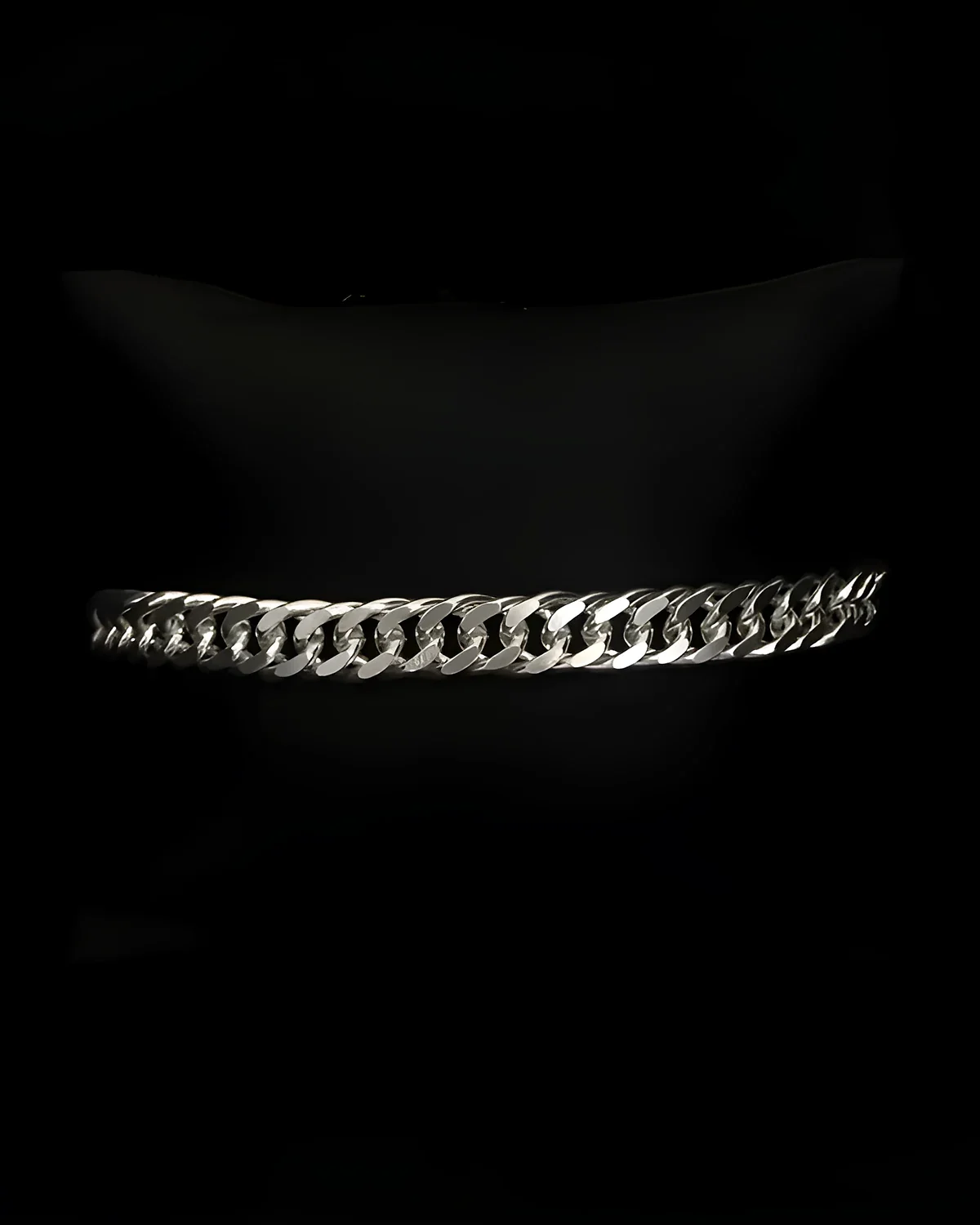 Pulseira groumet dupla 21 cm 21,5 g