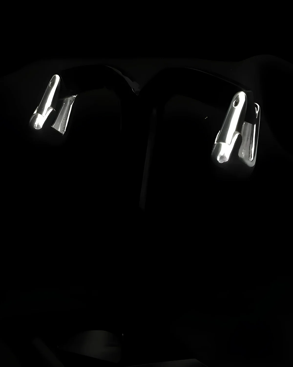 Brinco argola quadrada articulada